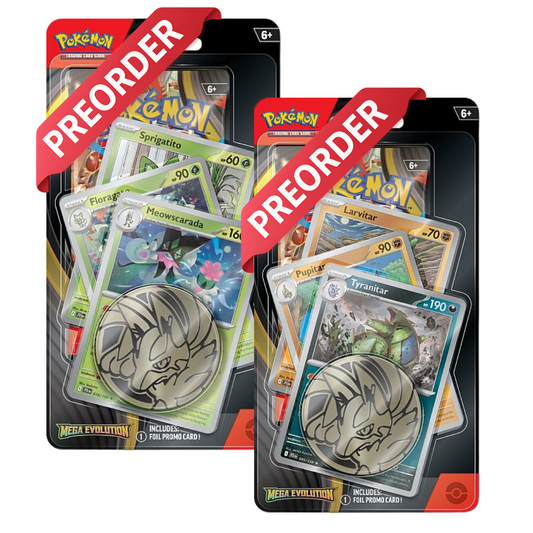 Pokemon Blister Pack - 2 Pack Premium Checklane Blister Mega Evolution *PRE-OREDER*