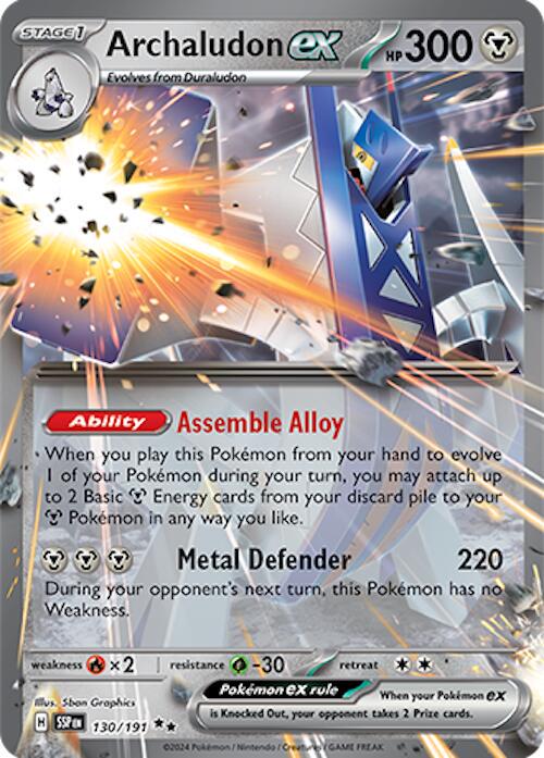 Pokemon Surging Sparks - Archaludon Ex 130/191