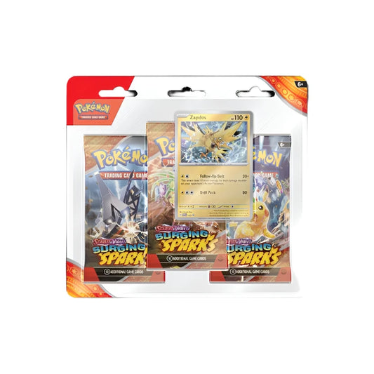 Pokemon Surging Sparks 3 Pack Blister Set of 2