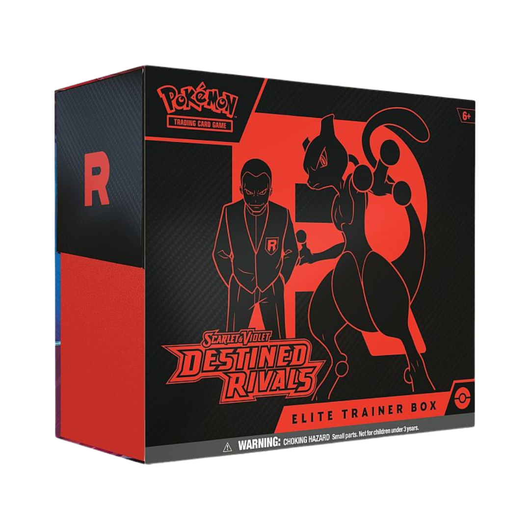 Pokemon Scarlet & Violet: Destined Rivals - Elite Trainer Box (Team Rocket's Wobbuffet) - Box with 9 Boosters, Promo Cards & Accessories