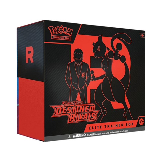 Pokemon Scarlet & Violet: Destined Rivals - Elite Trainer Box (Team Rocket's Wobbuffet) - Box with 9 Boosters, Promo Cards & Accessories
